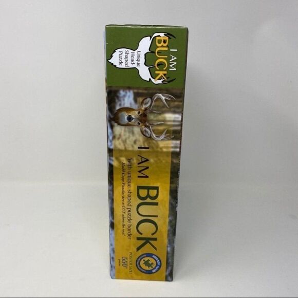 I Am Buck Head-Shaped Jigsaw Puzzle Poster Size Woods‎ Hunting Deer Animal Gift - Picture 6 of 8